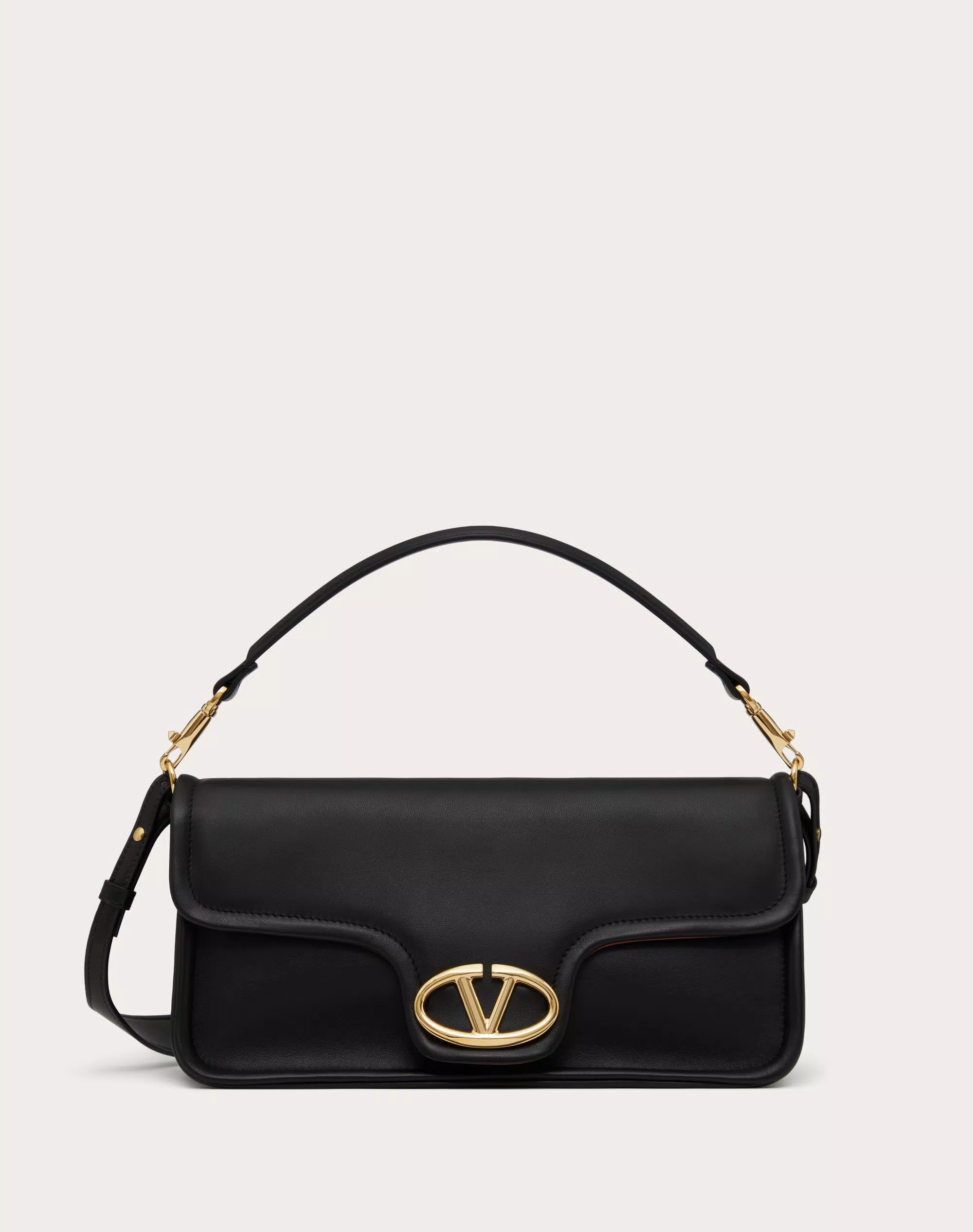VALENTINO GARAVANI NAPPA LEATHER SHOULDER BAG